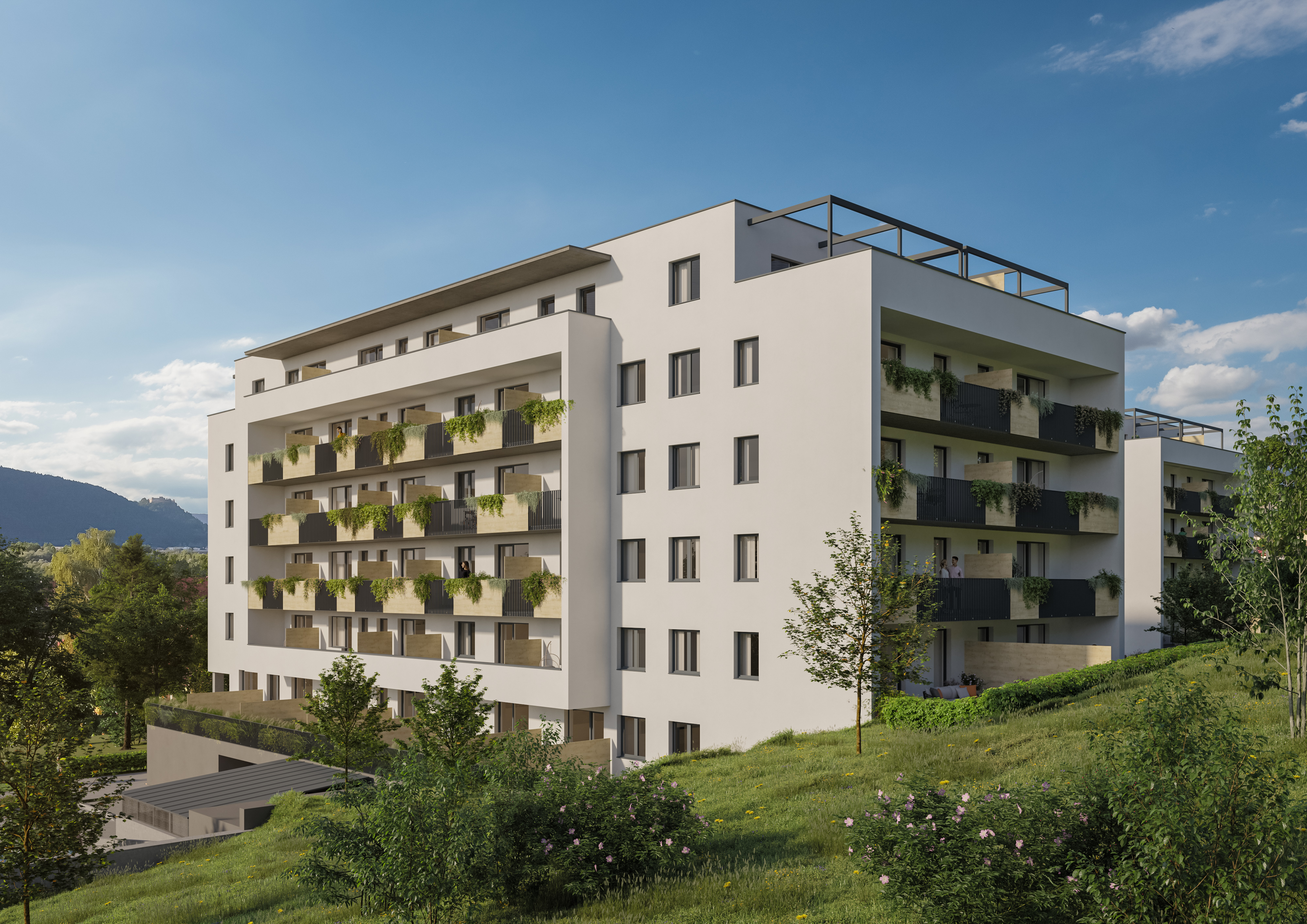 Twinresidence pohlad z kopca